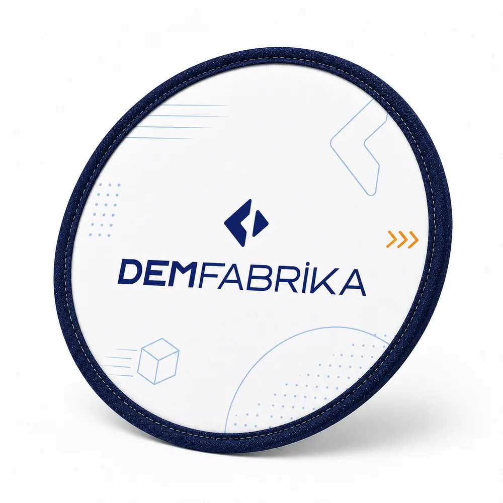 Promosyon Yelpaze - su geçirmez sıvama kumaş, kılıflı özel baskılı katlanabilir yuvarlak yelpaze