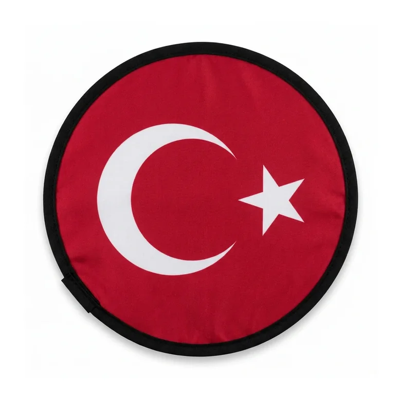Türk Bayrağı yuvarlak yelpaze tasarımı